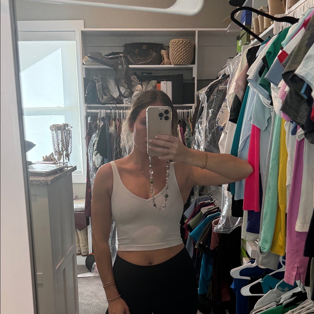 White Lululemon Align Tank Top in Size 4